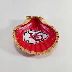 Kc cheifs Scallop shell trinket dish